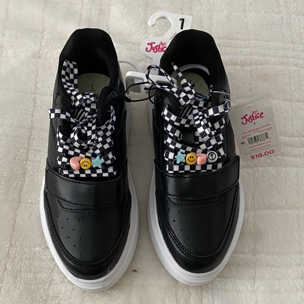 Justice Checkered Lace Kids Sneakers